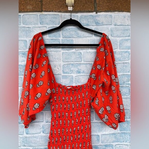 RHODE Harper Smocked Printed floral size xs - Picture 7 of 15